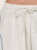 Women's Cream Loose Fit Solid Casual Joggers