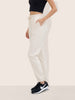 Women's Cream Flare Fit Solid Casual Joggers