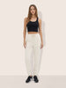 Women's Cream Flare Fit Solid Casual Joggers