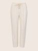 Women's Cream Flare Fit Solid Casual Joggers