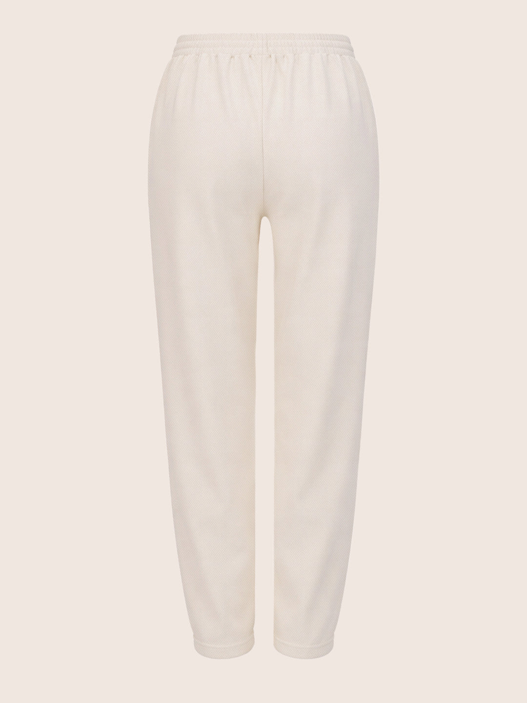 Women's Cream Flare Fit Solid Casual Joggers