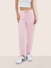 Women's Pink Flare Fit Solid Casual Joggers