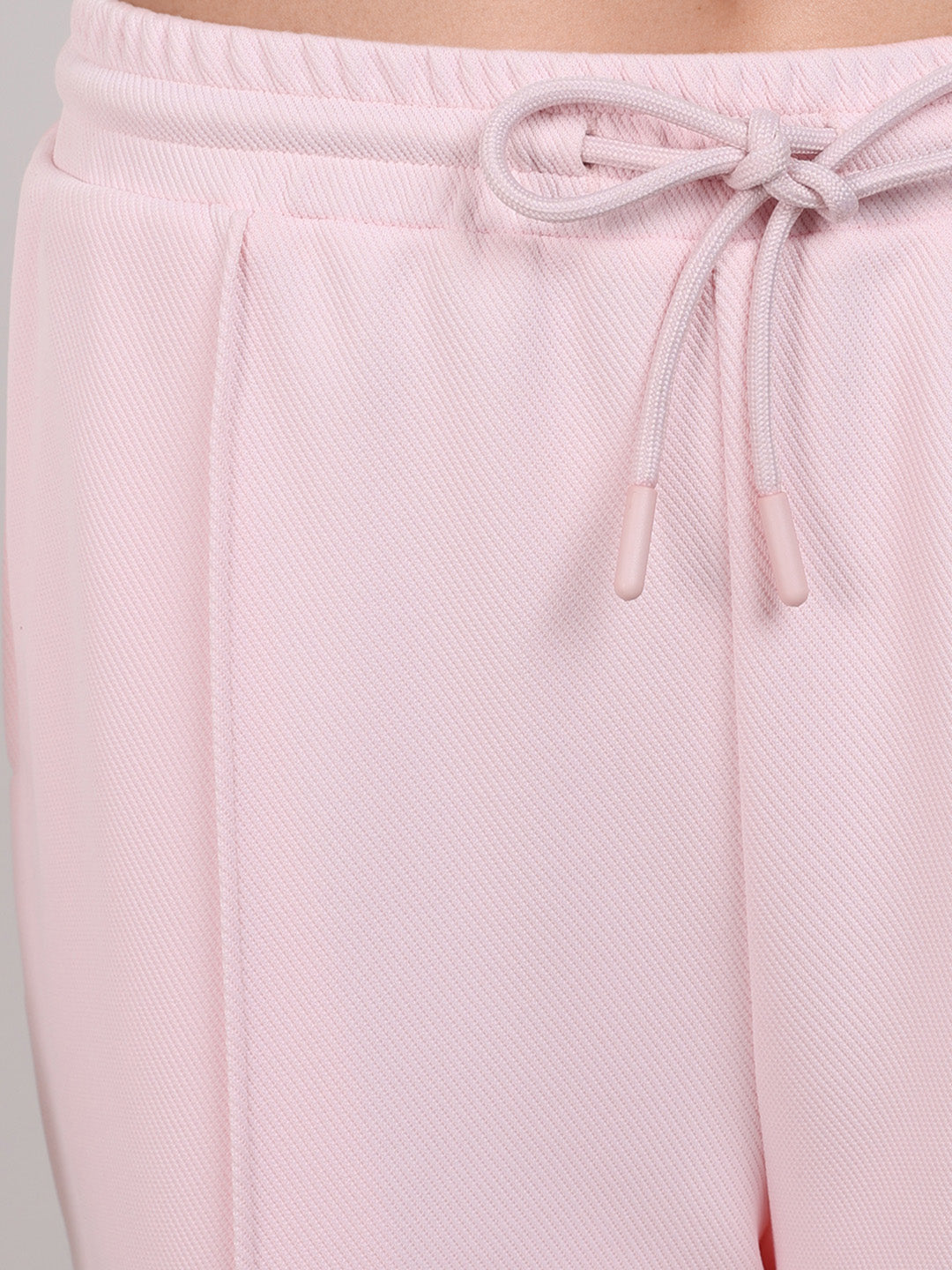 Women's Pink Flare Fit Solid Casual Joggers