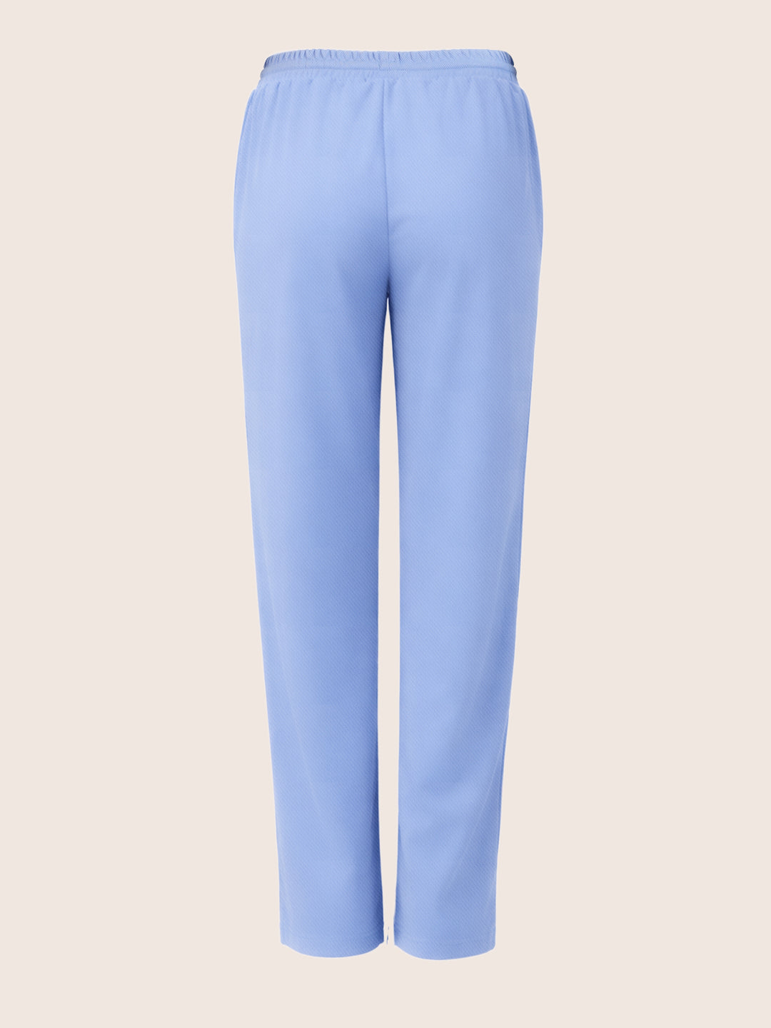Women's Blue Flare Fit Solid Casual Joggers