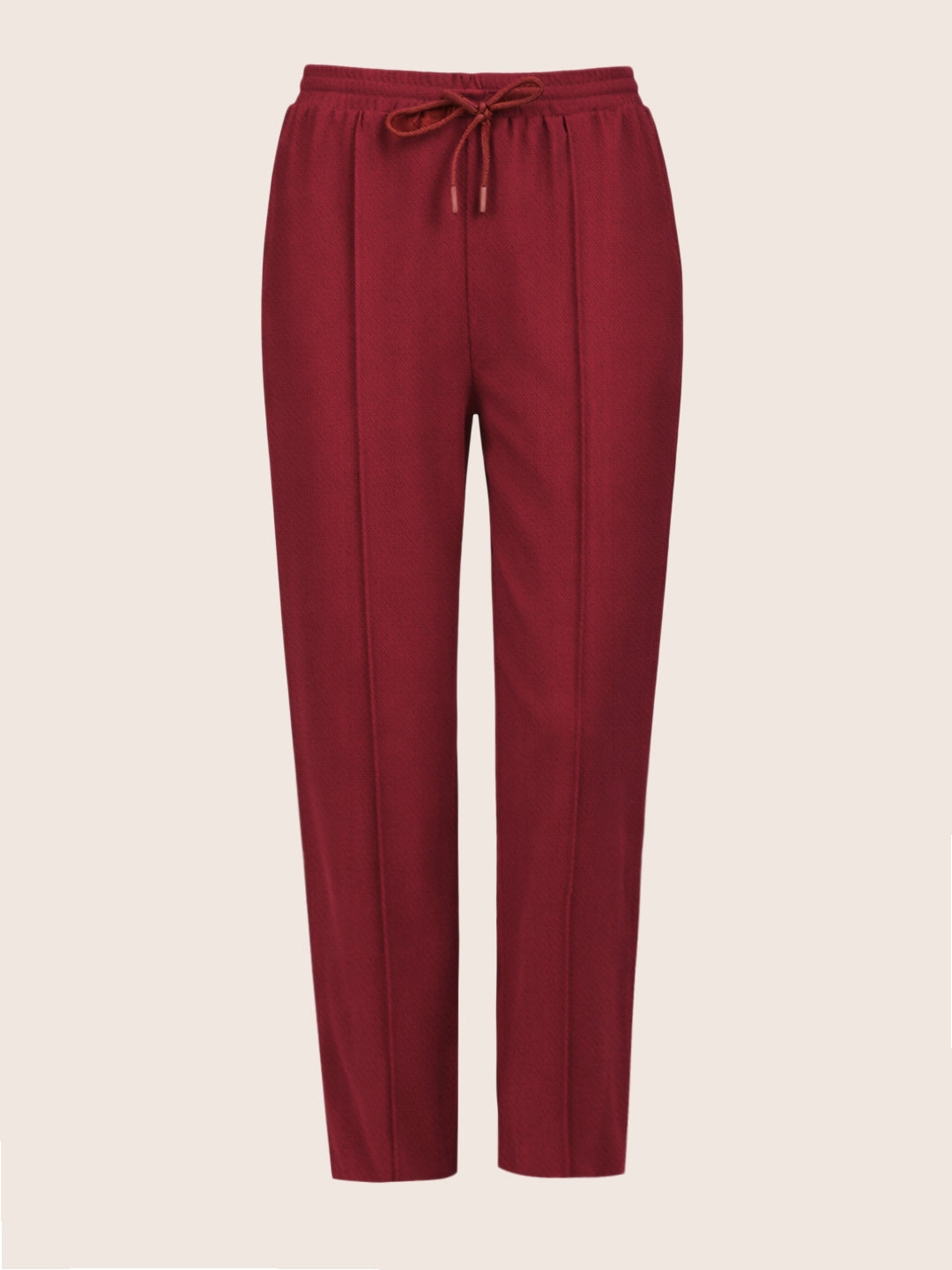 Women's Maroon Flare Fit Solid Casual Joggers