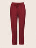 Women's Maroon Flare Fit Solid Casual Joggers