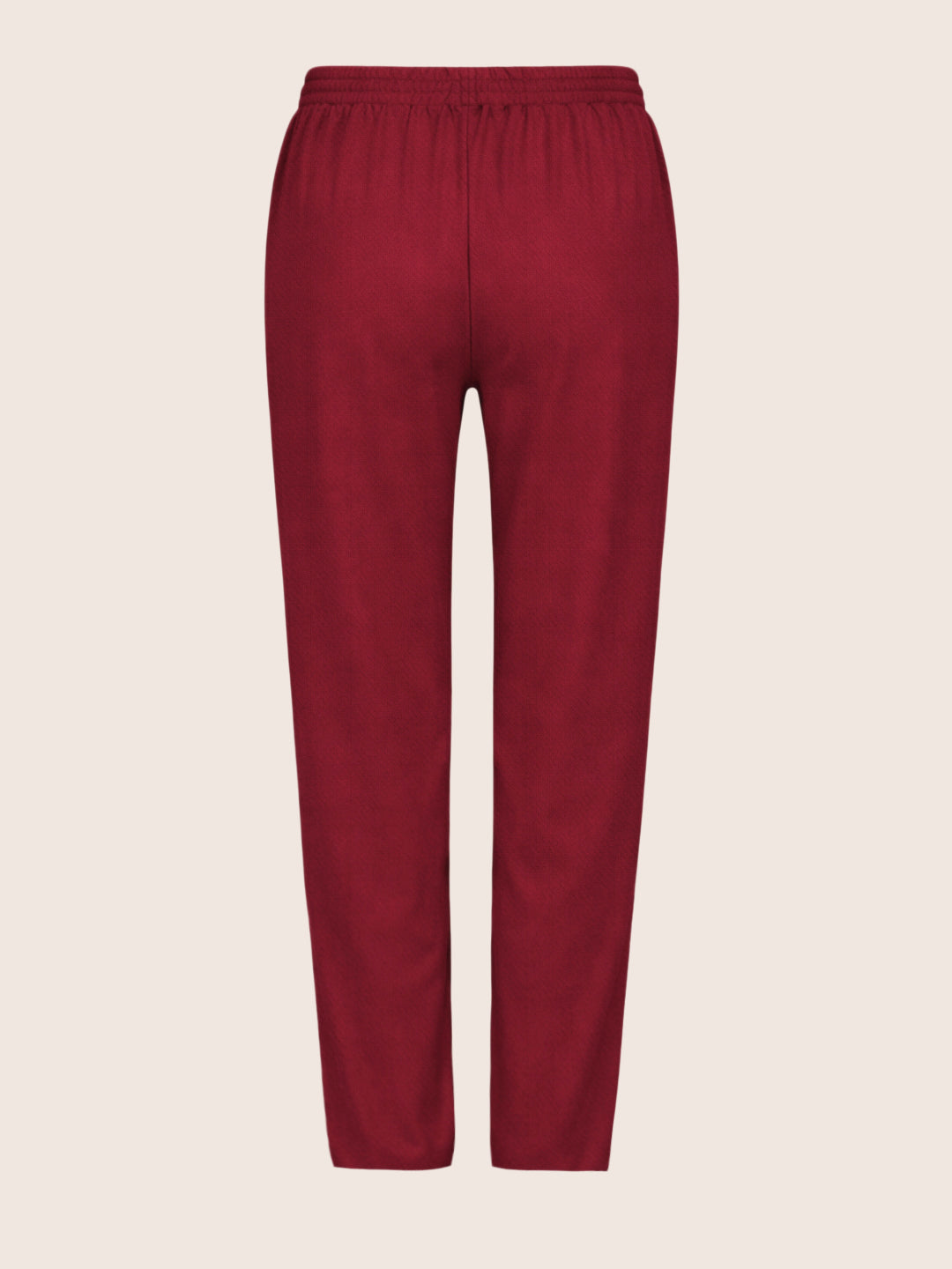 Women's Maroon Flare Fit Solid Casual Joggers