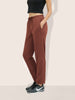 Women's Brown Flare Fit Solid Casual Joggers