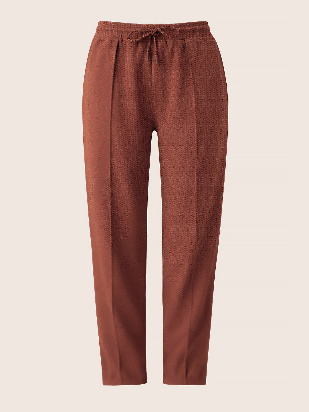 Women's Brown Flare Fit Solid Casual Joggers