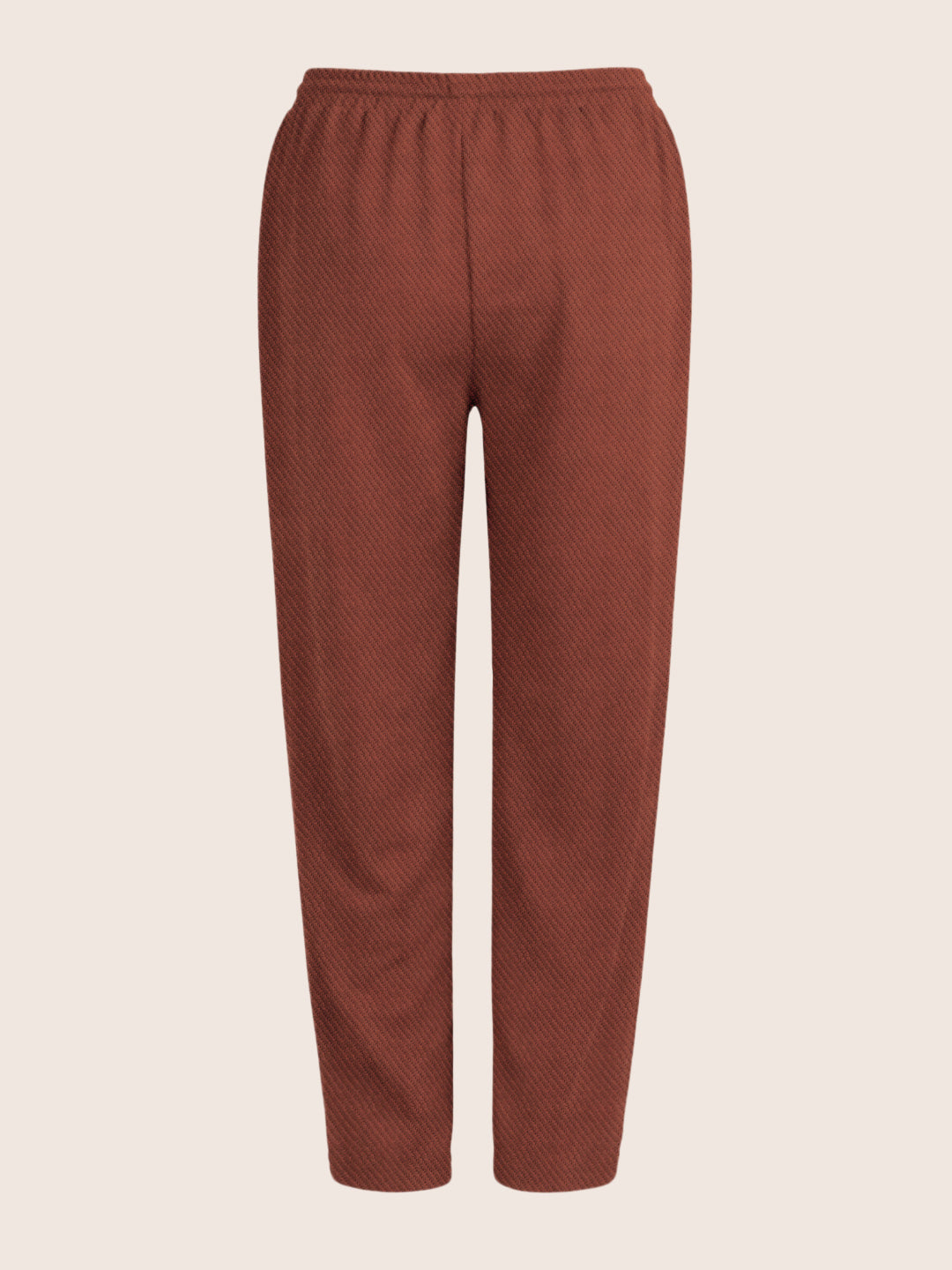 Women's Brown Flare Fit Solid Casual Joggers
