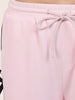 Women's Pink Flare Solid Casual Trousers