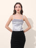 Women's Grey Regular Fit Party Wear Solid Tops