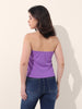 Women's Purple Regular Fit Casual Solid Tops