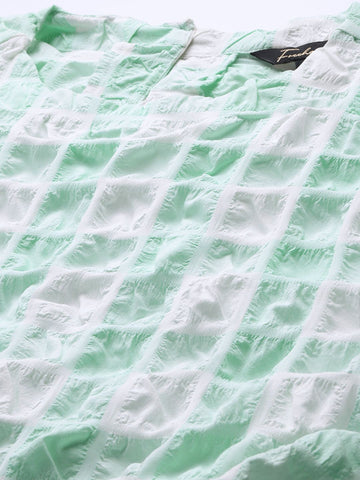 Freehand Women Fitted Textured Top & Skrit Co-ords Set