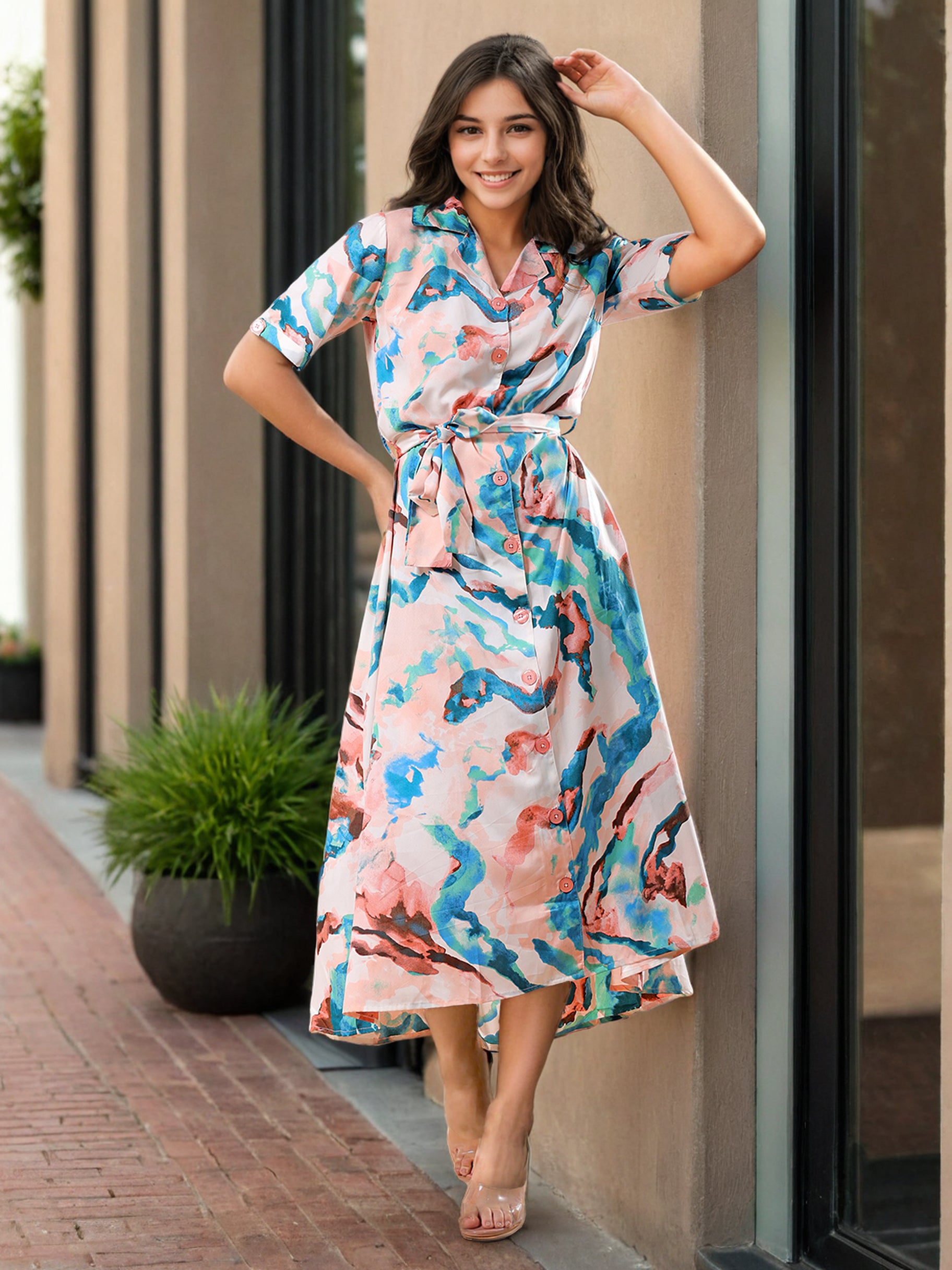 Women's Abstract Sheath Dress