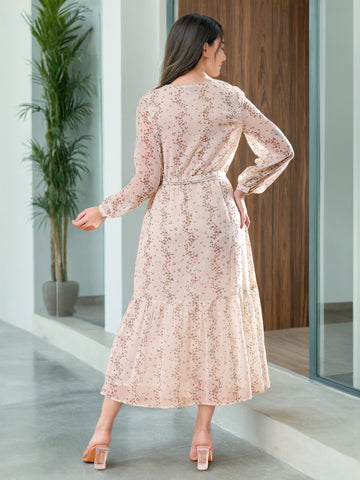 Women's Ditsy Printed Wrap Dress