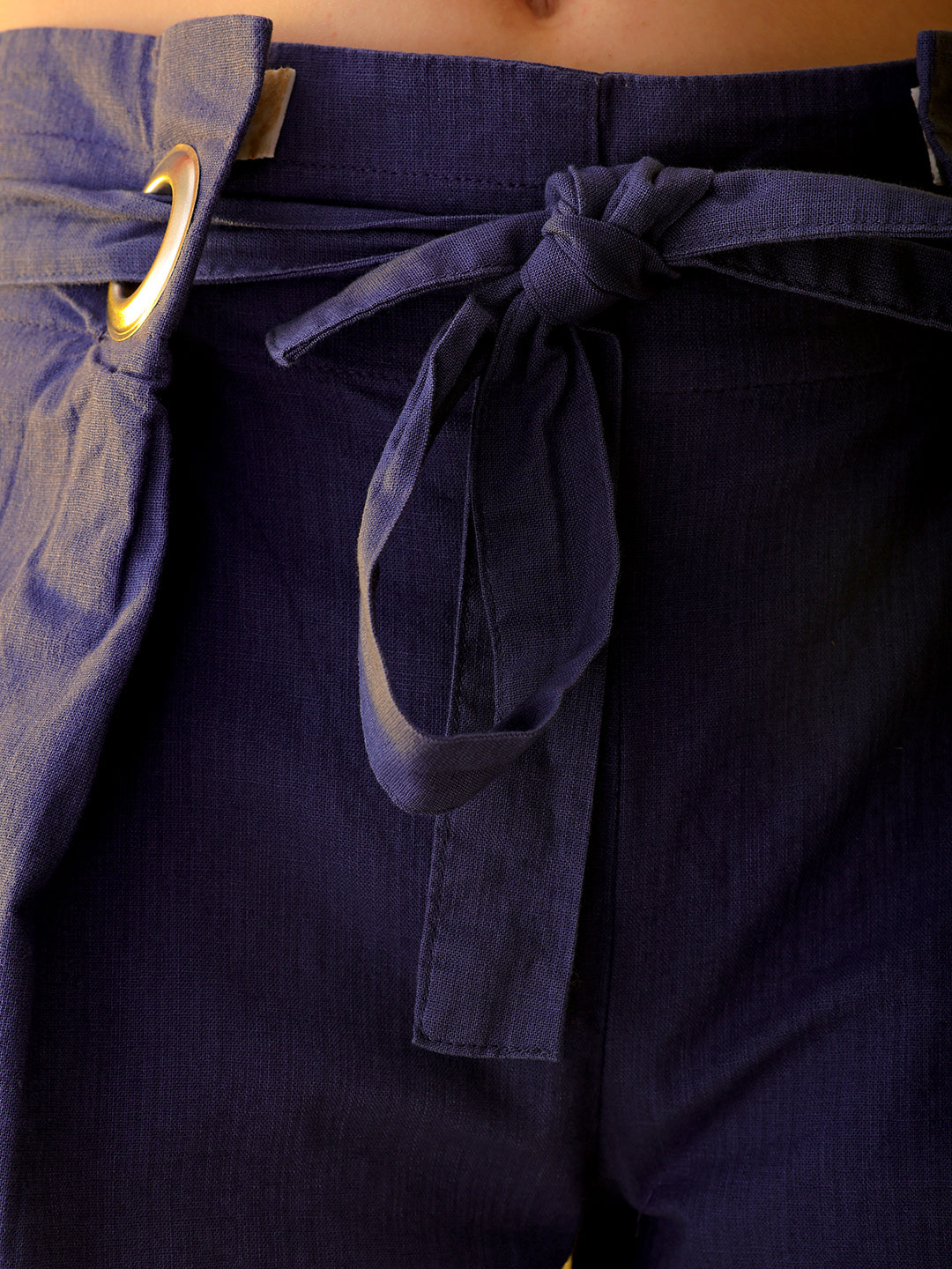 Women's Linen Pleated Shorts