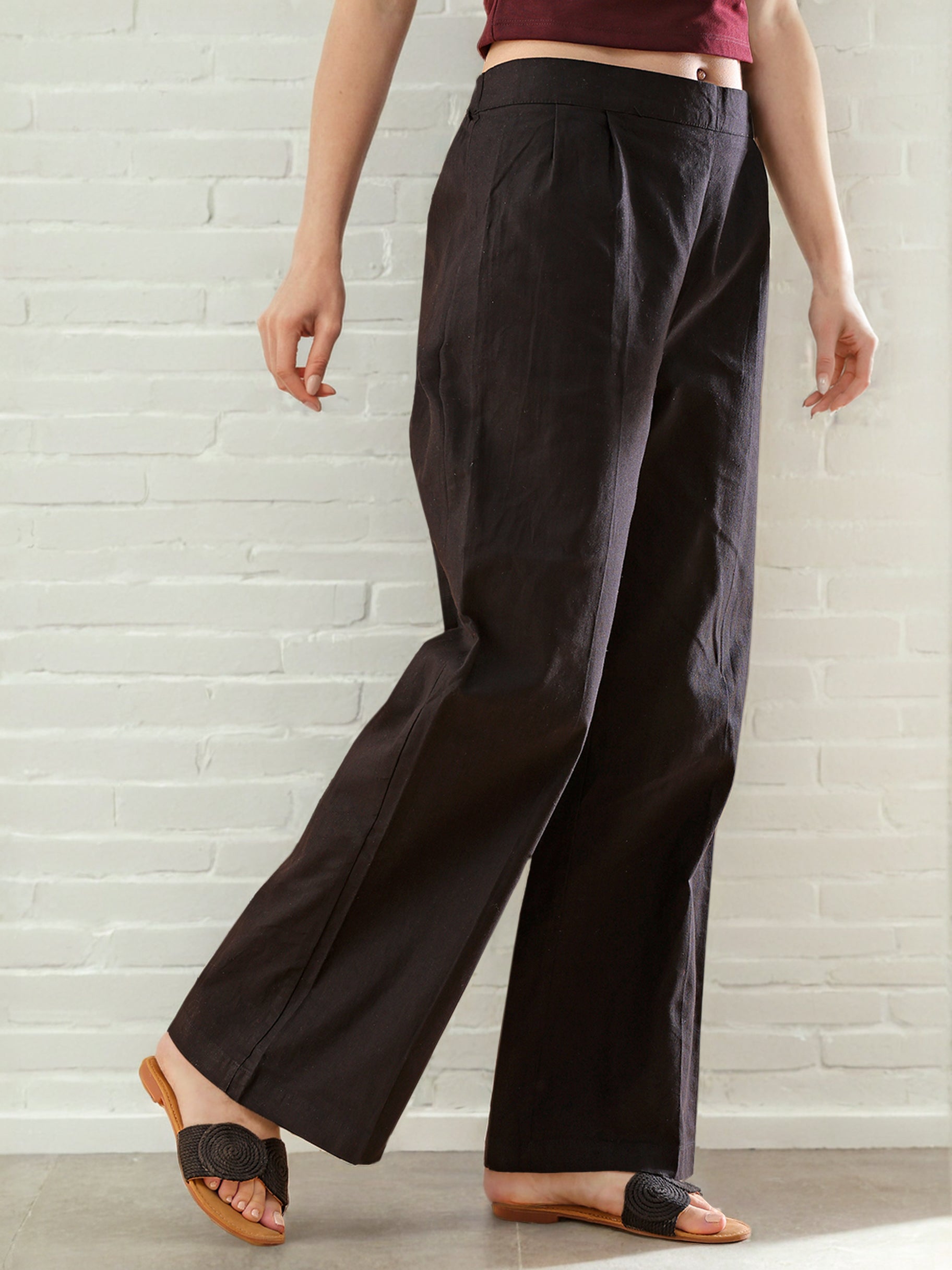 Women's Linen Flare Pant