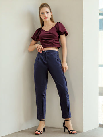 Women's Linen Pleated Pant