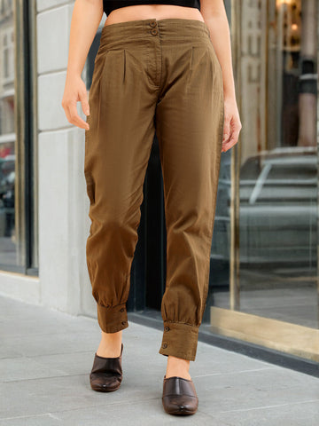 Women's High Waist Pleated Pant
