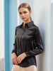 Women's Solid Satin Shirt