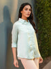 Women's Solid Satin Shirt