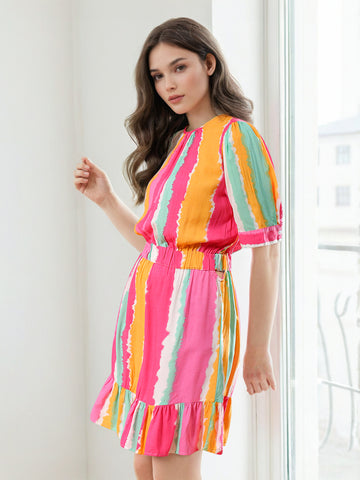 Women's Elasticated Waist Midi Dress