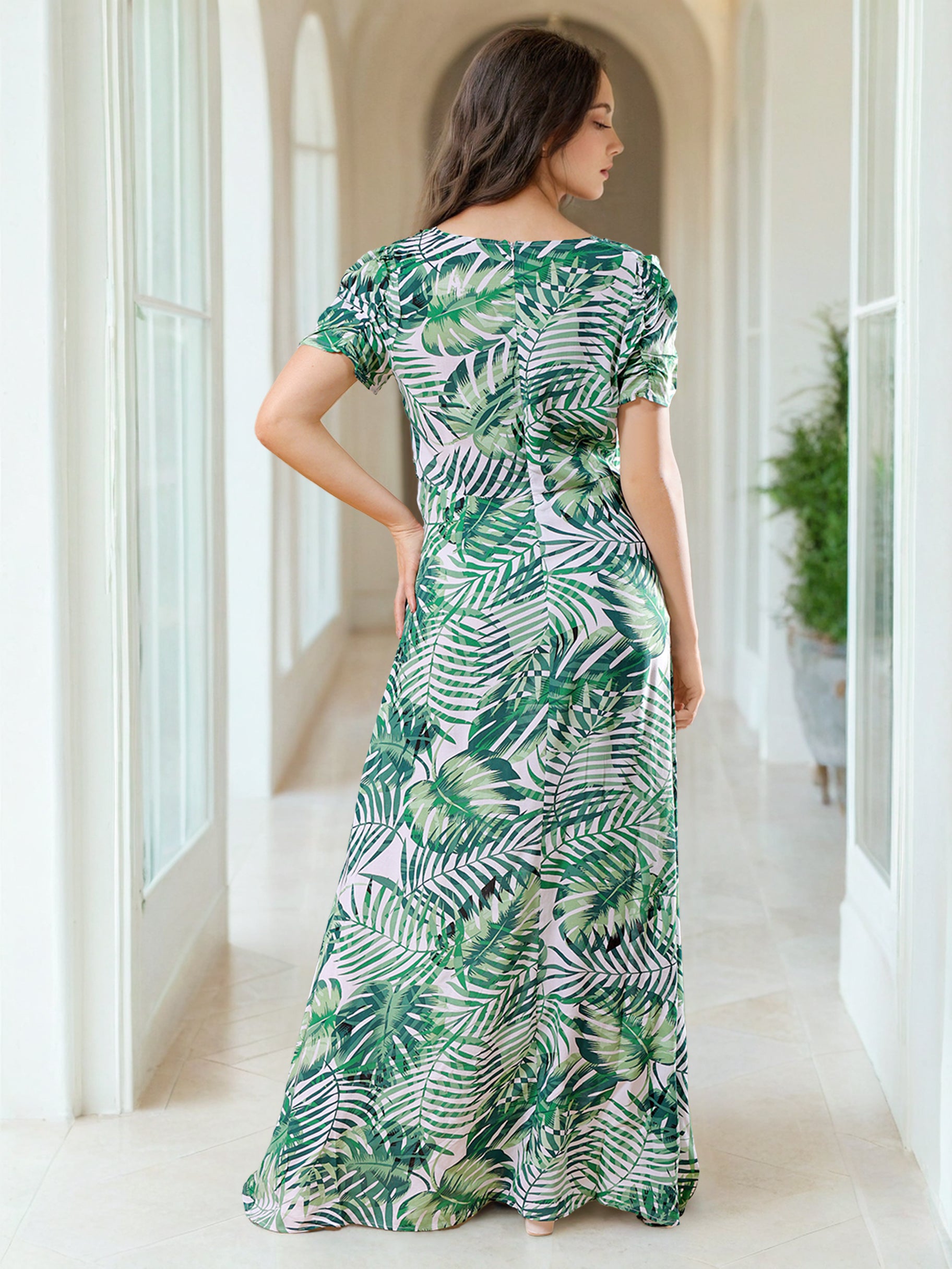 Women's Waist Cut Out Long Dress