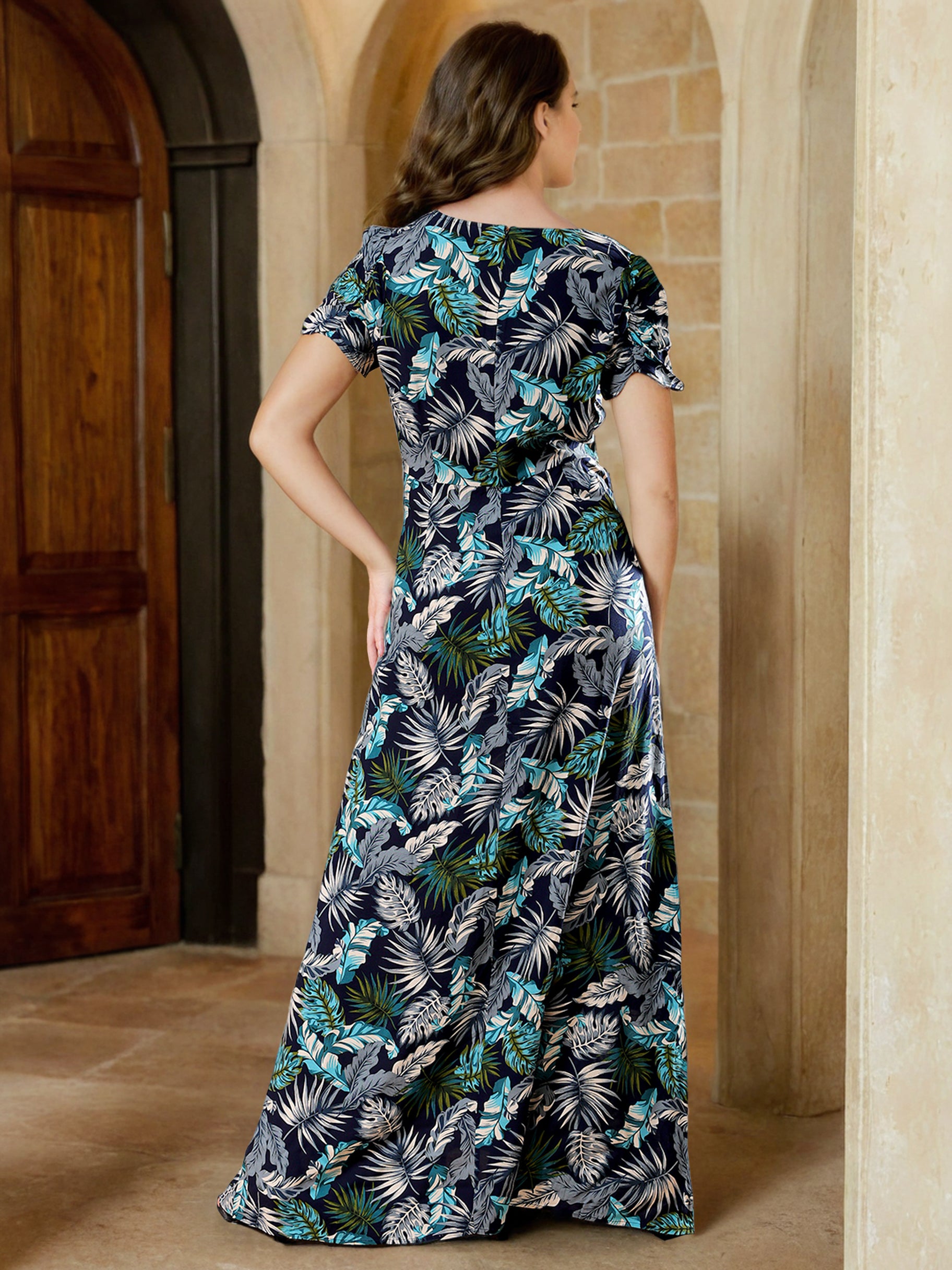 Women's Waist Cut Out Long Dress