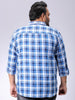 Men's Plus Size Checked Casual Shirt