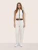 Women's White Regular Fit Solid Athlet Wear Coordinates