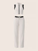 Women's White Regular Fit Solid Athlet Wear Coordinates