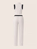 Women's White Regular Fit Solid Athlet Wear Coordinates