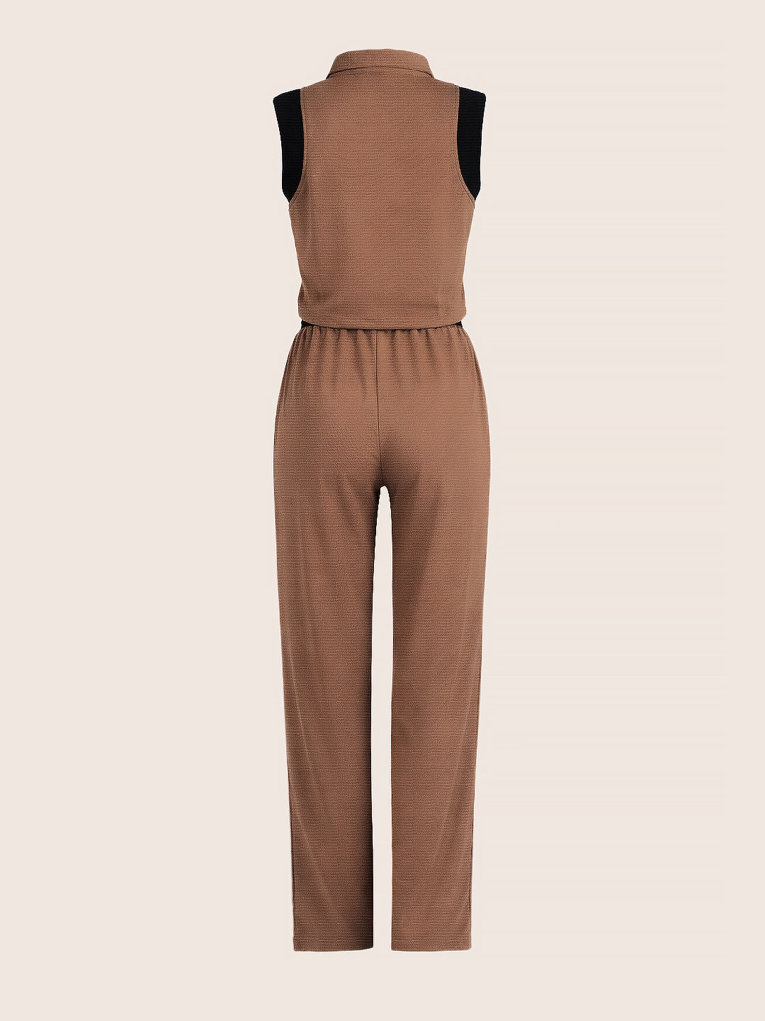 Women's Khaki Regular Fit Solid Athlet Wear Coordinates