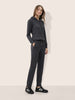 Women's Grey Regular Fit Solid Sports Wear Coordinates