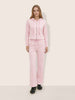Women's Pink Regular Fit Solid Sports Wear Coordinates
