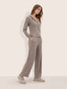 Women's Khaki Regular Fit Solid Sports Wear Coordinates