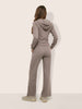 Women's Khaki Regular Fit Solid Sports Wear Coordinates