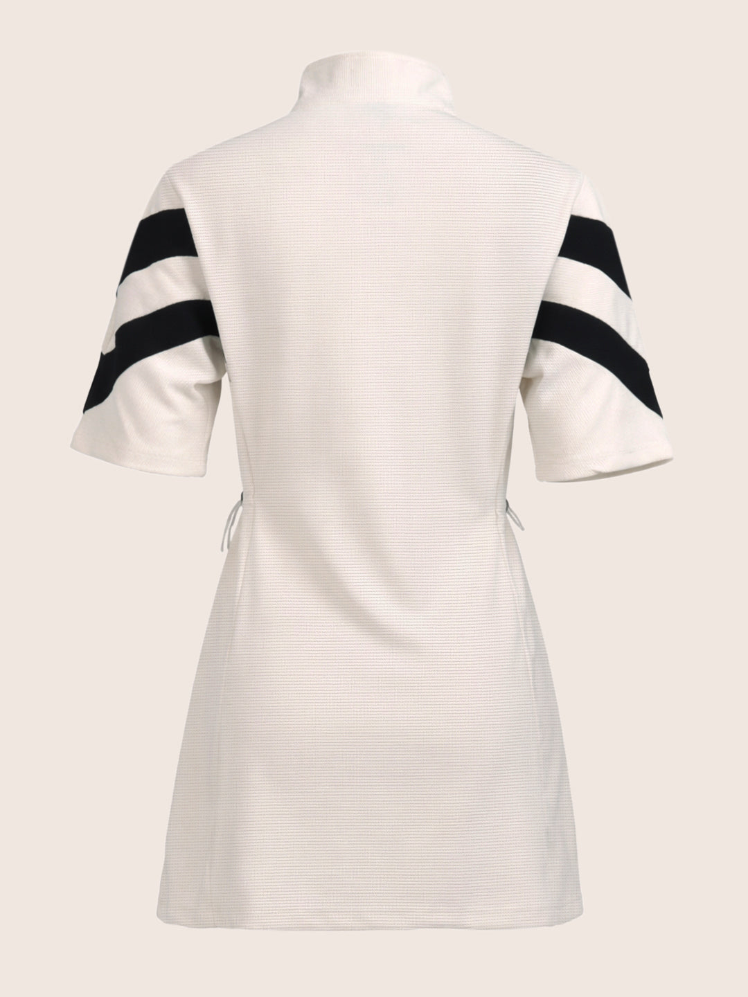 Women's White Flare Fit Colourblocked Athlet Wear Dress