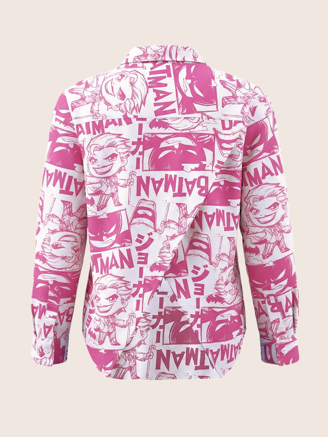 Women's Pink Relaxed Fit Batman Character Shirts