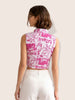 Women's Pink Loose Fit Batman Character Shirts