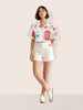 Women's Multicolor Loose Fit Tom & Jerry Character Shirts