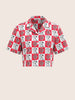 Women's Red Loose Fit Scooby Doo Character Shirts