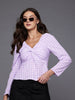 Women's Regular Fit Textured Regular Top