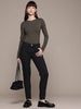 Women's Black Slim Fit Casual Jeans