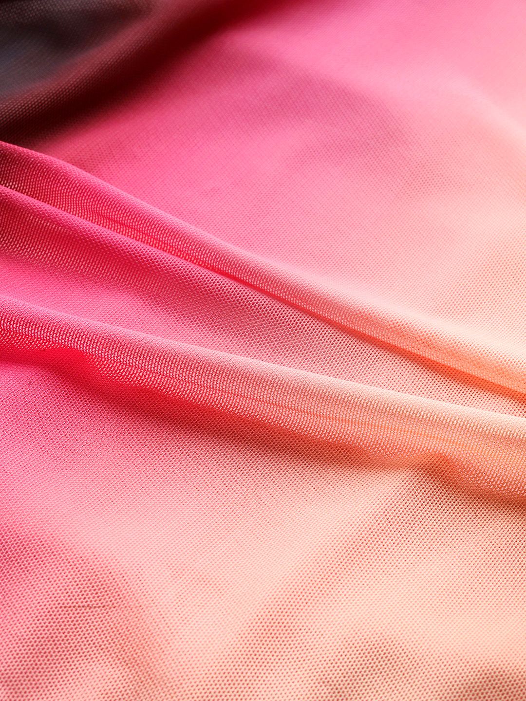 Freehand Women Fitted Abstract Mesh Cut Out Dress