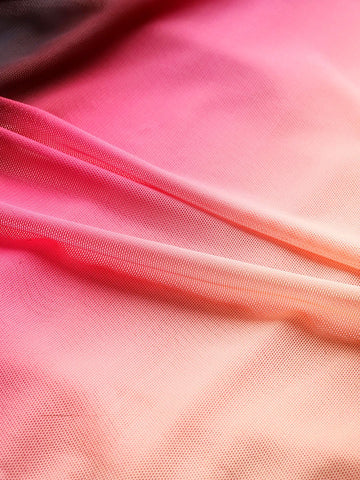 Freehand Women Fitted Abstract Mesh Cut Out Dress