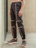 Women's Satin Jogger With Contrast Piping