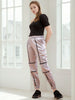 Women's Satin Jogger With Contrast Piping