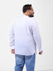 Men's White Regular Fit Solid Casual Shirt